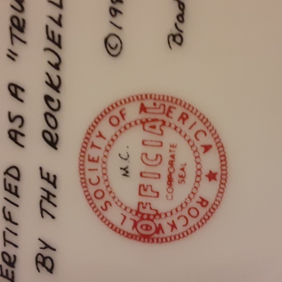 Knowles..Norman Rockwell's  "Waiting at the Dance" Ltd Ed Plate 1544K Certified - Picture 8 of 11